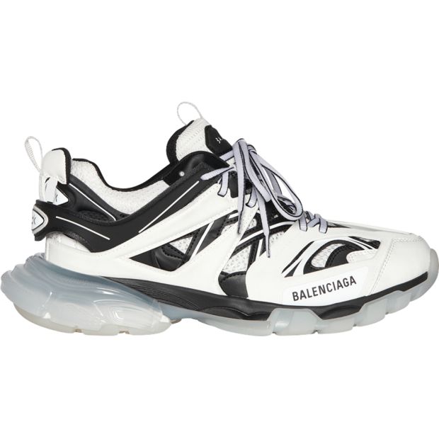  Balenciaga Track Sneaker Clear Sole Black White